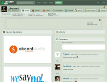 Tablet Screenshot of cubsonart.deviantart.com