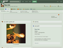 Tablet Screenshot of faux-toe.deviantart.com