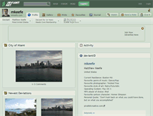 Tablet Screenshot of mkeefe.deviantart.com