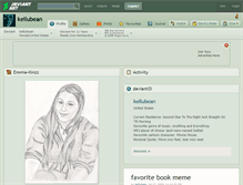 Tablet Screenshot of kellubean.deviantart.com