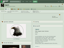 Tablet Screenshot of nigram.deviantart.com