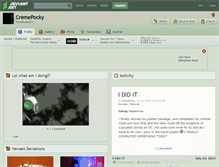 Tablet Screenshot of cremepocky.deviantart.com