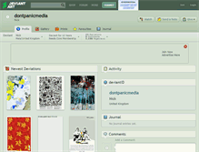 Tablet Screenshot of dontpanicmedia.deviantart.com