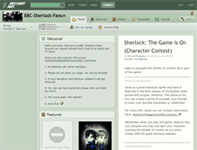 Tablet Screenshot of bbc-sherlock-fans.deviantart.com