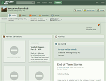 Tablet Screenshot of in-our-write-minds.deviantart.com