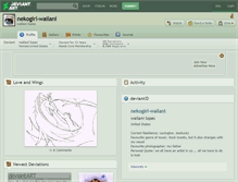Tablet Screenshot of nekogirl-wailani.deviantart.com