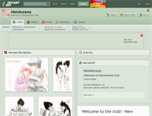 Tablet Screenshot of hieixkurama.deviantart.com