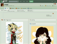 Tablet Screenshot of javagrl.deviantart.com