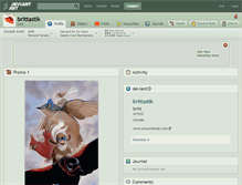 Tablet Screenshot of brittastik.deviantart.com