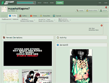 Tablet Screenshot of inuyashaxkagome7.deviantart.com