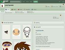 Tablet Screenshot of lazycupcake.deviantart.com