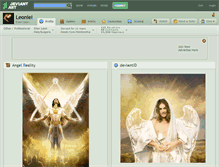 Tablet Screenshot of leoniel.deviantart.com