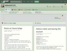 Tablet Screenshot of hollowichi1415.deviantart.com