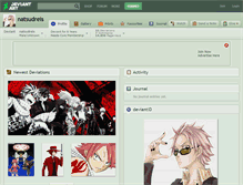 Tablet Screenshot of natsudreis.deviantart.com