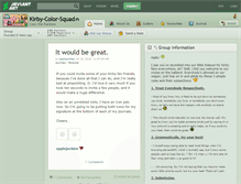 Tablet Screenshot of kirby-color-squad.deviantart.com