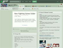 Tablet Screenshot of capcom-girls.deviantart.com