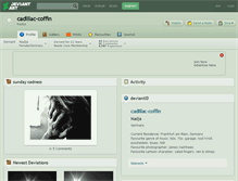 Tablet Screenshot of cadillac-coffin.deviantart.com