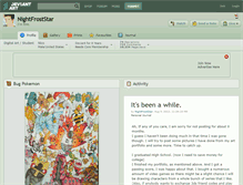 Tablet Screenshot of nightfroststar.deviantart.com
