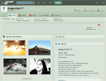 Tablet Screenshot of dragonrider17.deviantart.com