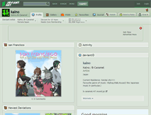 Tablet Screenshot of kalno.deviantart.com