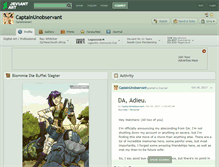 Tablet Screenshot of captainunobservant.deviantart.com
