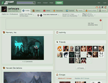 Tablet Screenshot of carloscara.deviantart.com