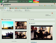 Tablet Screenshot of hellinblood.deviantart.com