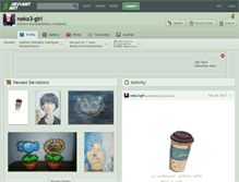 Tablet Screenshot of neko3-girl.deviantart.com