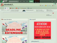 Tablet Screenshot of edwardsuoh13.deviantart.com
