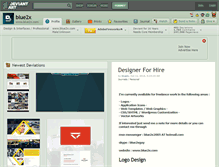 Tablet Screenshot of blue2x.deviantart.com