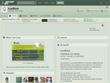 Tablet Screenshot of iconblock.deviantart.com