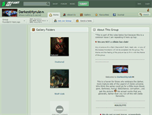 Tablet Screenshot of darkesthyrule.deviantart.com