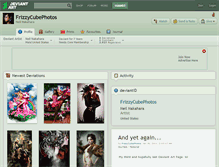 Tablet Screenshot of frizzycubephotos.deviantart.com