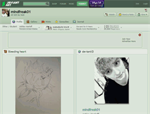 Tablet Screenshot of mindfreak01.deviantart.com