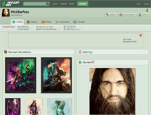 Tablet Screenshot of nickbarfuss.deviantart.com