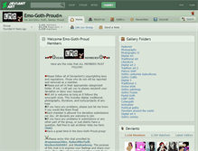 Tablet Screenshot of emo-goth-proud.deviantart.com