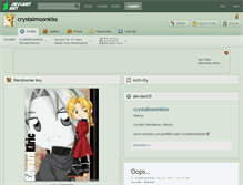 Tablet Screenshot of crystalmoonkiss.deviantart.com