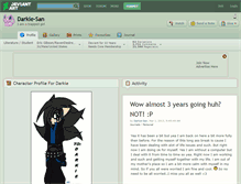Tablet Screenshot of darkie-san.deviantart.com