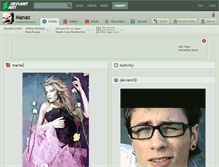 Tablet Screenshot of manaz.deviantart.com