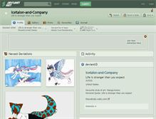 Tablet Screenshot of icetalon-and-company.deviantart.com