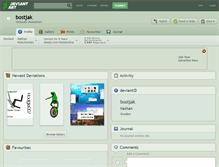 Tablet Screenshot of bostjak.deviantart.com