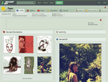 Tablet Screenshot of feev.deviantart.com