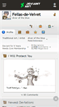 Mobile Screenshot of fellas-de-velvet.deviantart.com