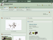 Tablet Screenshot of fellas-de-velvet.deviantart.com