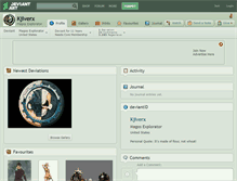 Tablet Screenshot of kjiverx.deviantart.com