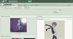 Desktop Screenshot of nightlightwolf.deviantart.com