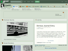 Tablet Screenshot of chad491.deviantart.com