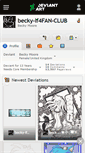 Mobile Screenshot of becky-lf4fan-club.deviantart.com