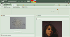 Desktop Screenshot of hellsbunny47.deviantart.com
