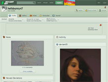 Tablet Screenshot of hellsbunny47.deviantart.com